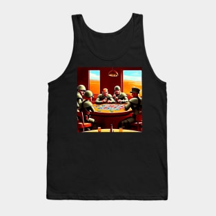 Soldiers playing poker Tank Top